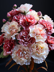 A macro photograph of Pink Lisianthus, octane render, cinematic, volumetric lighting,