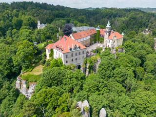 Hruba Skala castle in Český ráj in northern Bohemia