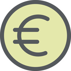 ミニミニカラーアイコン　ユーロ