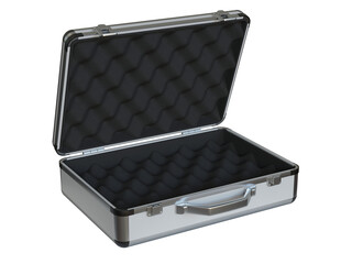 Open case with egg crate foam 3d rendering