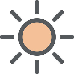 ミニミニカラーアイコン　太陽