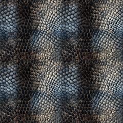 Grey snake skin, detailed, seamless pixel perfect pattern texture.