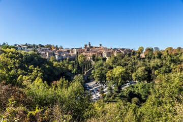 Fototapeta na wymiar Volterra, Italy. Scenic view of the old city