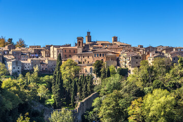 Fototapeta na wymiar Volterra, Italy. Picturesque landscape of the ancient city