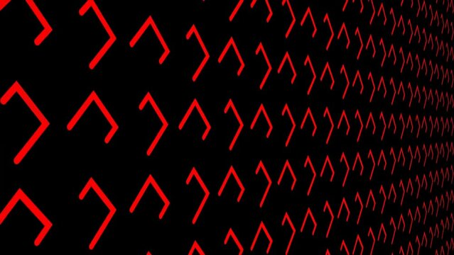 Red Right Square Brackets Symbol Moving Bracket Background Stock Video Effects VJ Loop Abstract Animation HD 2K 4K