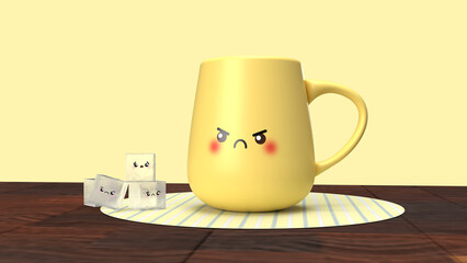 cup of coffee on the table