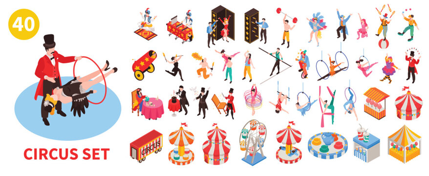 Circus Icons Big Set