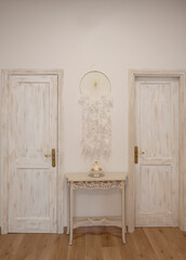 Diseño de interiores de un lujoso local para trajes de novias. 