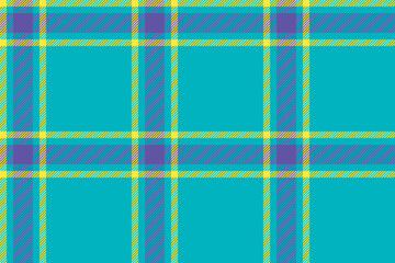 Fototapeta premium Plaid background, check seamless pattern in blue. Vector fabric texture for textile print, wrapping paper, gift card or wallpaper.