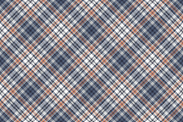 Background check seamless of fabric pattern tartan with a plaid texture textile vector. - obrazy, fototapety, plakaty