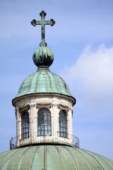 Fototapeta na wymiar The dome of Vác Cathedral