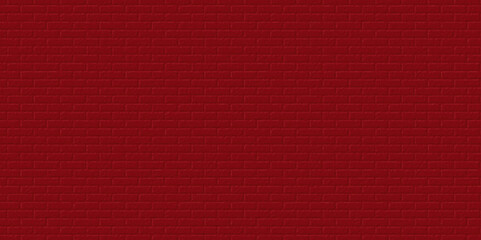 Fototapeta premium Red brick wall background. Brick wall background. Red pattern grainy concrete wall stone texture background. 
