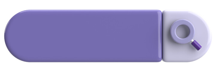 Fototapeta premium Search field. Search bar. 3D illustration.