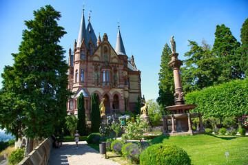 Siebengebirge Drachenfels Schloss Drachenfels Zahnradbahn