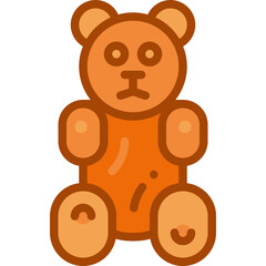 gummy bear two tone icon