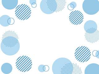 ブルーの円の幾何学的な背景