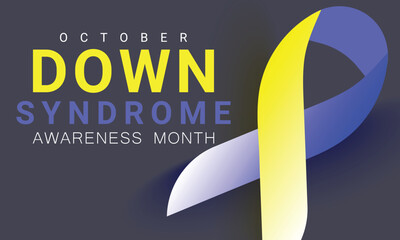Down Syndrome awareness month. background, banner, card, poster, template. Vector illustration.
