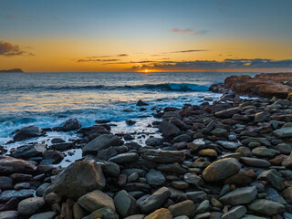 Sunrise over the ocean