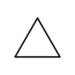 Triangle Icon symbol illustration on white background..eps