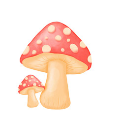 mushroom watercolor