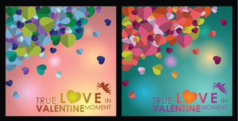 Abstract background of Valentine's Day. Background Sweet Love Template with copy space for the banner. Vector and Illustration, EPS 10