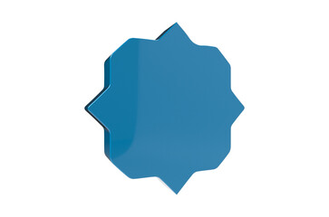 Obraz premium 3D Shape on Transparent Background