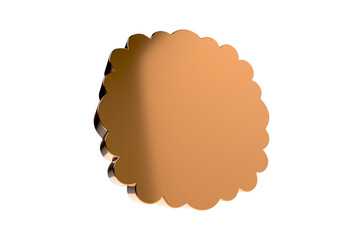 3D Shape on Transparent Background