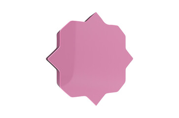 3D Shape on Transparent Background