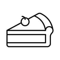 An amazing icon of pie cake in modern style, ready to use icon