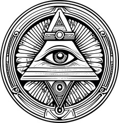 Occhio di Horus Stencil 1