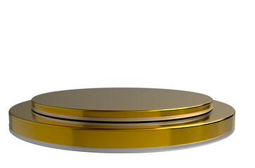  realistic product podium scene isolated on transparent background