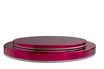  realistic product podium scene isolated on transparent background