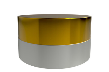  realistic product podium scene isolated on transparent background