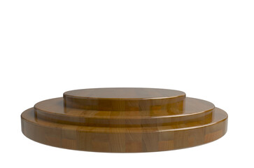  realistic product podium scene isolated on transparent background