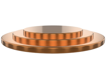  realistic product podium scene isolated on transparent background