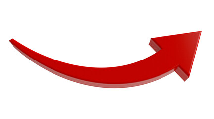 3d arrow on transparent background