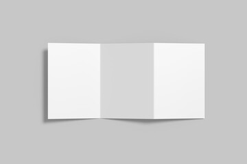 A5 Trifold Brochure Blank Mockup