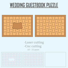 laser cut wedding guestbook