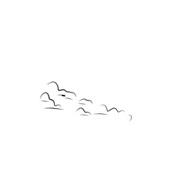 hand Drawn Cumulus outline 