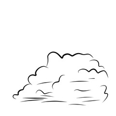 hand Drawn Cumulus outline 