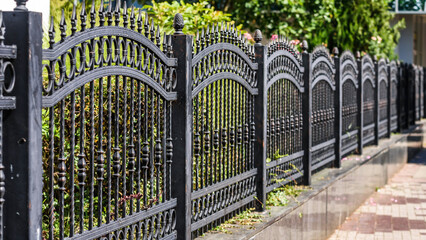 Wrought Iron Fence. Metal fence
