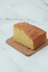 a slice of butter cake