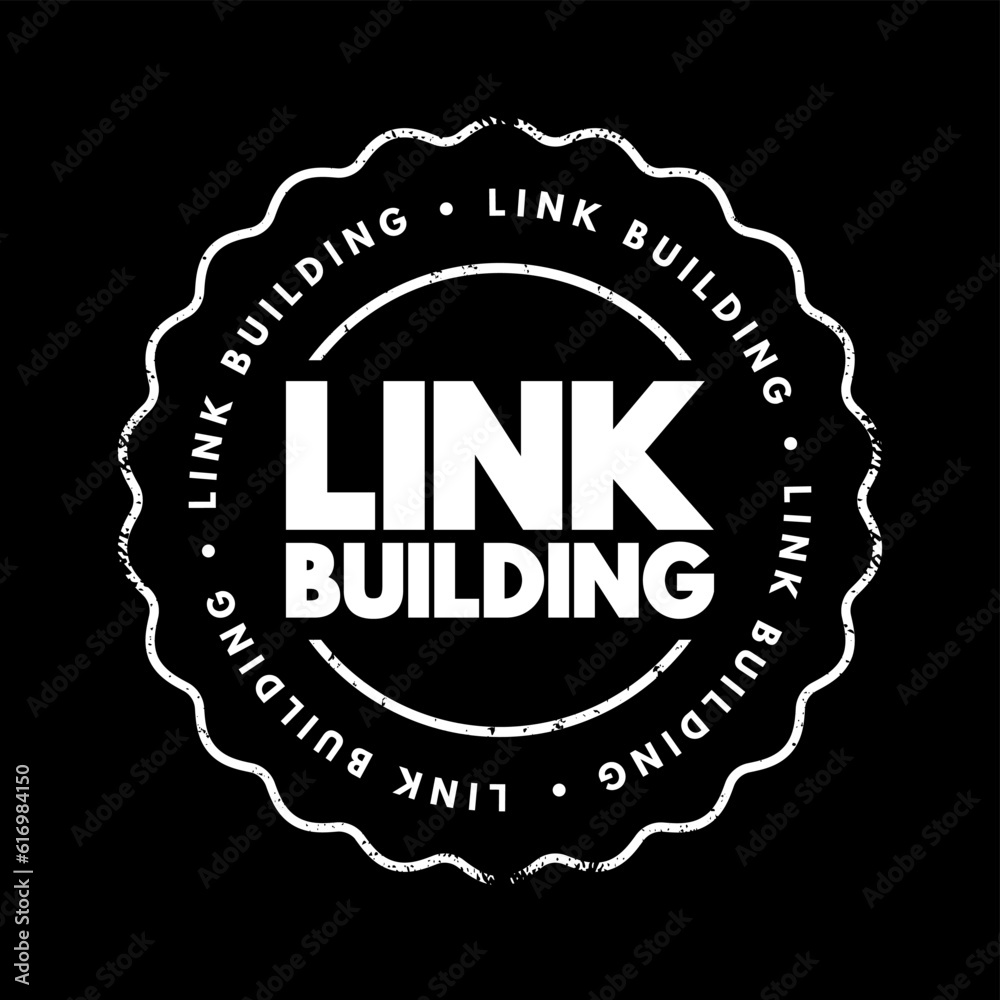 Poster link building - practice of building one-way hyperlinks to a website with the goal of improving sear