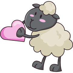 Sheep Cute Character