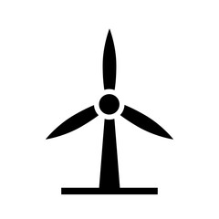 wind power icon isolated on white background