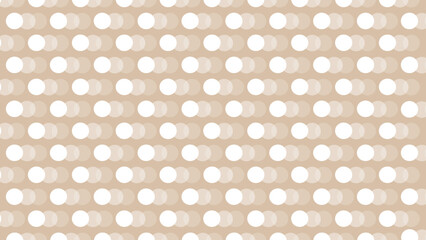Beige seamless pattern with white circles