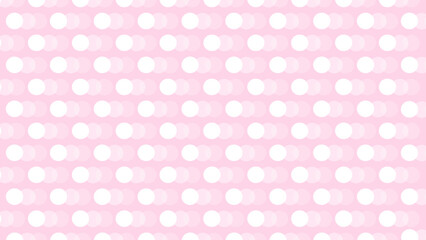 Pink seamless pattern with white circles