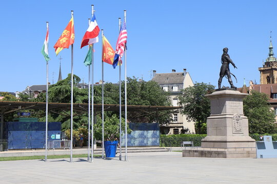 La place Rapp, ville de Colmar, d&eacute;partement du Haut Rhin, France