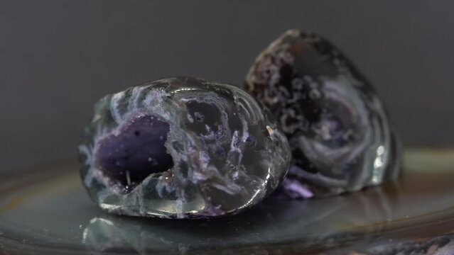 Agate, agate geode is a non-uniformly used term from geology and mineralogy,