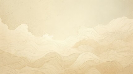 Japanese paper beige texture vintage background. Generative AI.